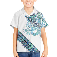Kahui Whetu Paua shell Kowhaiwhai Taniko Personalised Hawaiian Shirt Taniwha Maori Tribal Style LT9 - Polynesian Pride