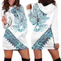 Kahui Whetu Paua shell Kowhaiwhai Taniko Personalised Hoodie Dress Taniwha Maori Tribal Style LT9 - Polynesian Pride