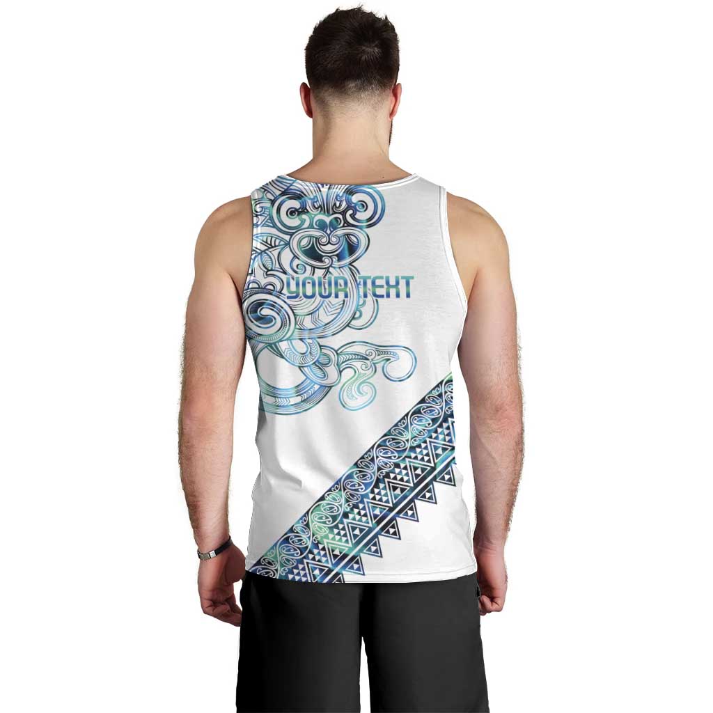 Kahui Whetu Paua shell Kowhaiwhai Taniko Personalised Men Tank Top Taniwha Maori Tribal Style LT9 - Polynesian Pride