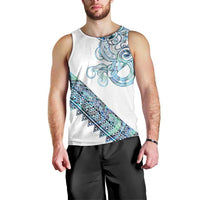 Kahui Whetu Paua shell Kowhaiwhai Taniko Personalised Men Tank Top Taniwha Maori Tribal Style LT9 - Polynesian Pride