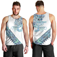 Kahui Whetu Paua shell Kowhaiwhai Taniko Personalised Men Tank Top Taniwha Maori Tribal Style LT9 - Polynesian Pride