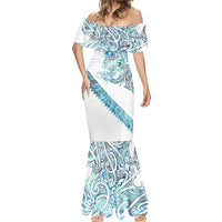 Kahui Whetu Paua shell Kowhaiwhai Taniko Personalised Mermaid Dress Taniwha Maori Tribal Style LT9 - Polynesian Pride