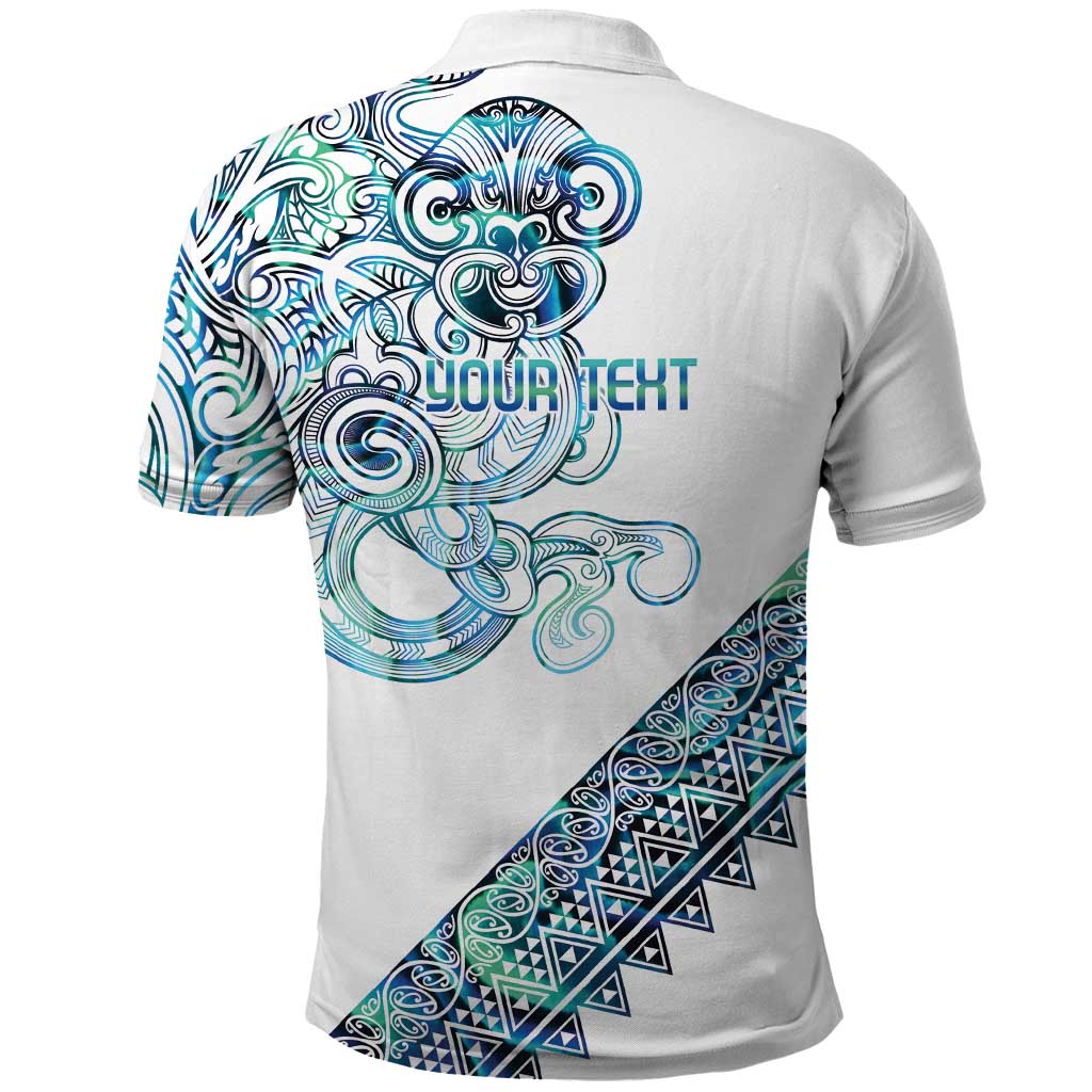 Kahui Whetu Paua shell Kowhaiwhai Taniko Personalised Polo Shirt Taniwha Maori Tribal Style LT9 - Polynesian Pride