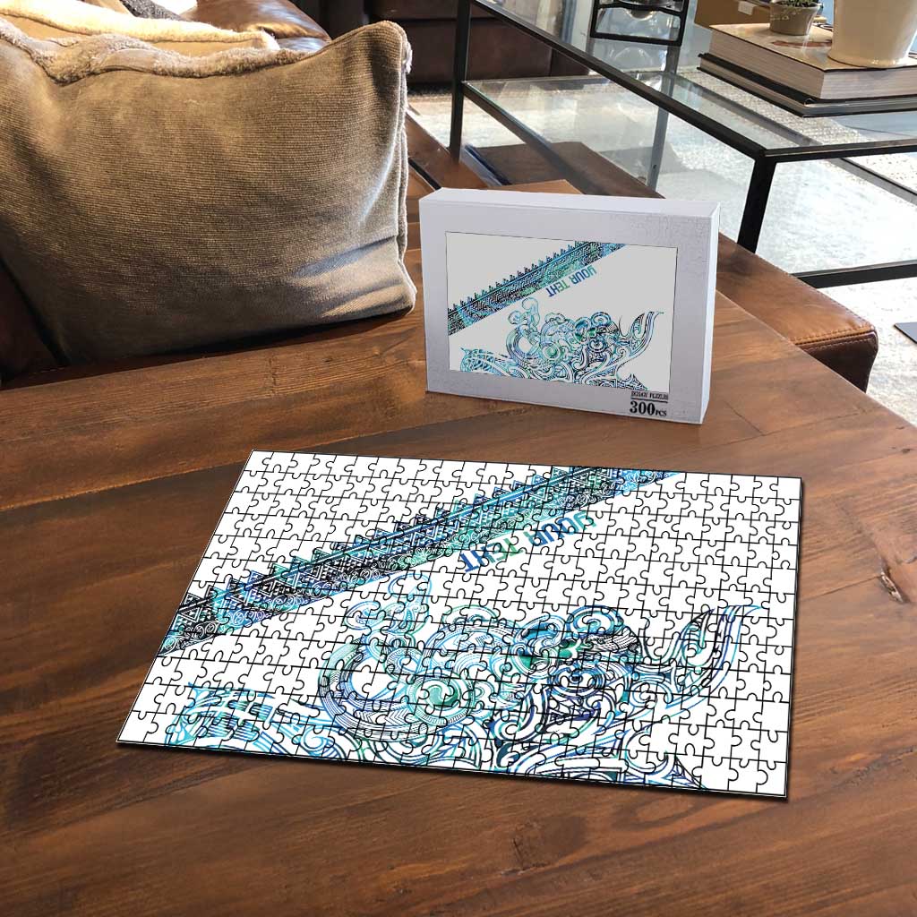 Kahui Whetu Paua shell Kowhaiwhai Taniko Personalised Puzzle Taniwha Maori Tribal Style