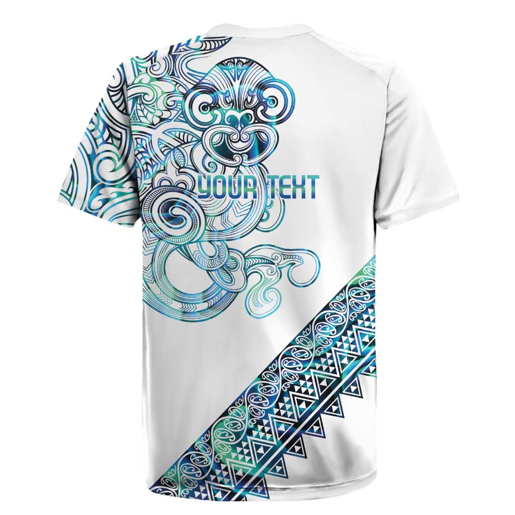 Kahui Whetu Paua shell Kowhaiwhai Taniko Personalised Rugby Jersey Taniwha Maori Tribal Style LT9 - Polynesian Pride