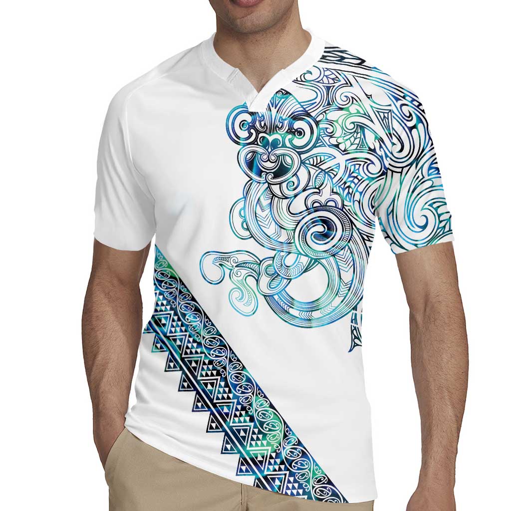 Kahui Whetu Paua shell Kowhaiwhai Taniko Personalised Rugby Jersey Taniwha Maori Tribal Style LT9 - Polynesian Pride