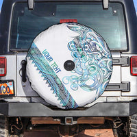 Kahui Whetu Paua shell Kowhaiwhai Taniko Personalised Spare Tire Cover Taniwha Maori Tribal Style LT9 Blue - Polynesian Pride