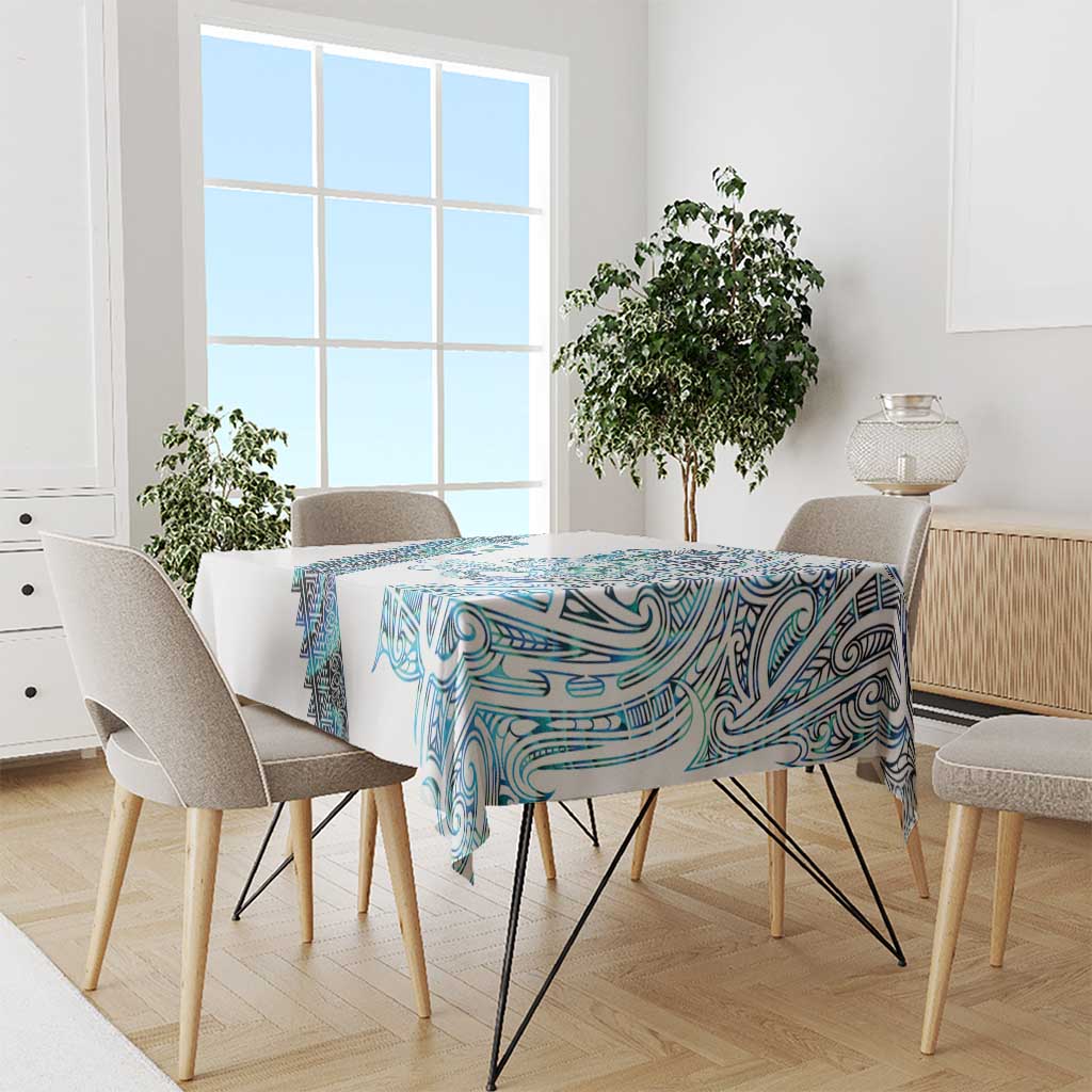 Kahui Whetu Paua shell Kowhaiwhai Taniko Personalised Tablecloth Taniwha Maori Tribal Style
