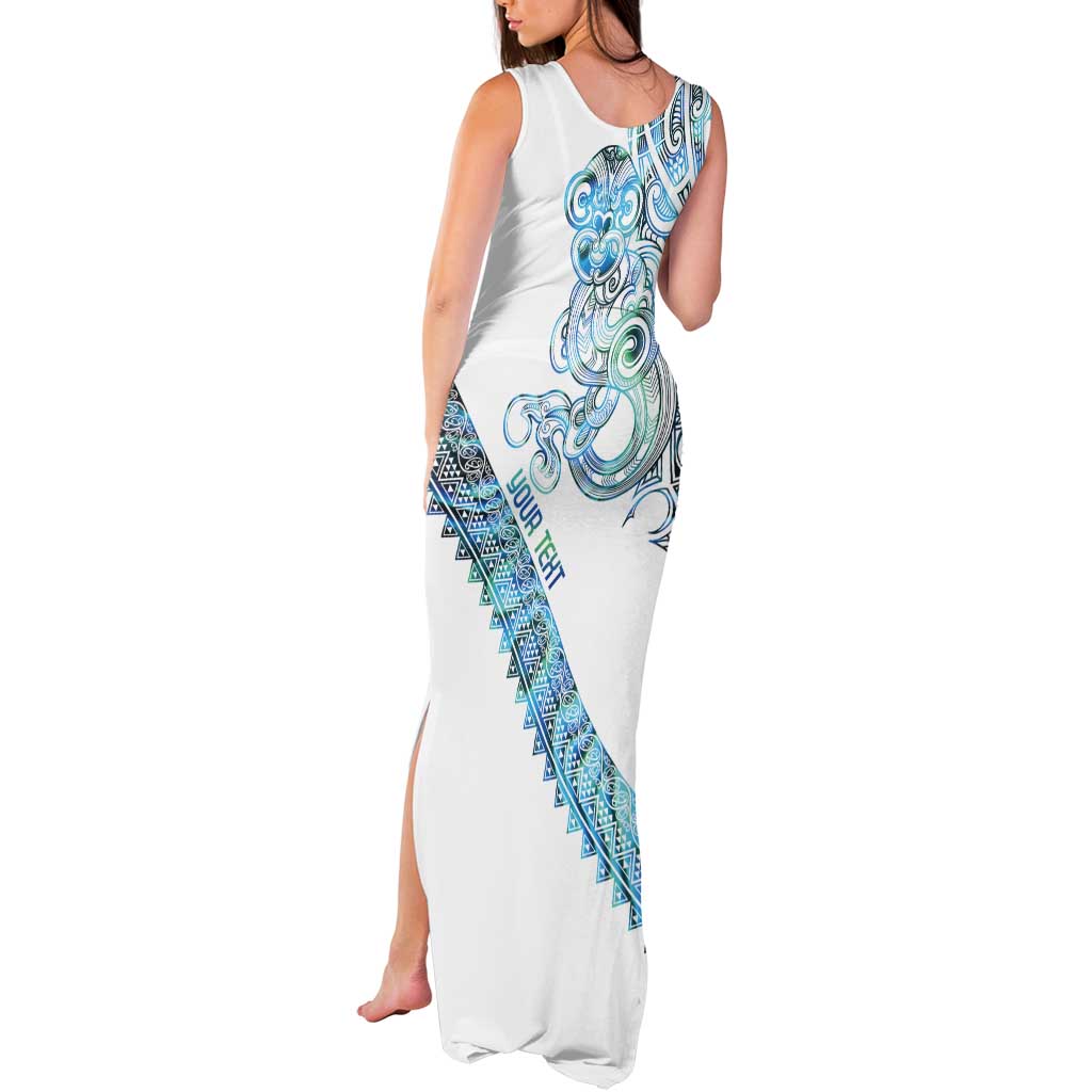 Kahui Whetu Paua shell Kowhaiwhai Taniko Personalised Tank Maxi Dress Taniwha Maori Tribal Style LT9 - Polynesian Pride