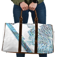 Kahui Whetu Paua shell Kowhaiwhai Taniko Personalised Travel Bag Taniwha Maori Tribal Style LT9 Blue - Polynesian Pride
