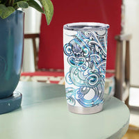 Kahui Whetu Paua shell Kowhaiwhai Taniko Personalised Tumbler Cup Taniwha Maori Tribal Style LT9 - Polynesian Pride