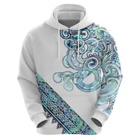 Kahui Whetu Paua shell Kowhaiwhai Taniko Personalised Zip Hoodie Taniwha Maori Tribal Style LT9 - Polynesian Pride