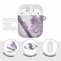 Mawhero Paua shell Kowhaiwhai Taniko Personalised AirPods Case Taniwha Maori Tribal Style LT9 - Polynesian Pride