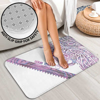 Mawhero Paua shell Kowhaiwhai Taniko Personalised Bathroom Set Taniwha Maori Tribal Style