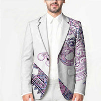 Mawhero Paua shell Kowhaiwhai Taniko Personalised Blazer Taniwha Maori Tribal Style
