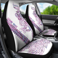 Mawhero Paua shell Kowhaiwhai Taniko Personalised Car Seat Cover Taniwha Maori Tribal Style LT9 - Polynesian Pride