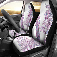 Mawhero Paua shell Kowhaiwhai Taniko Personalised Car Seat Cover Taniwha Maori Tribal Style LT9 - Polynesian Pride
