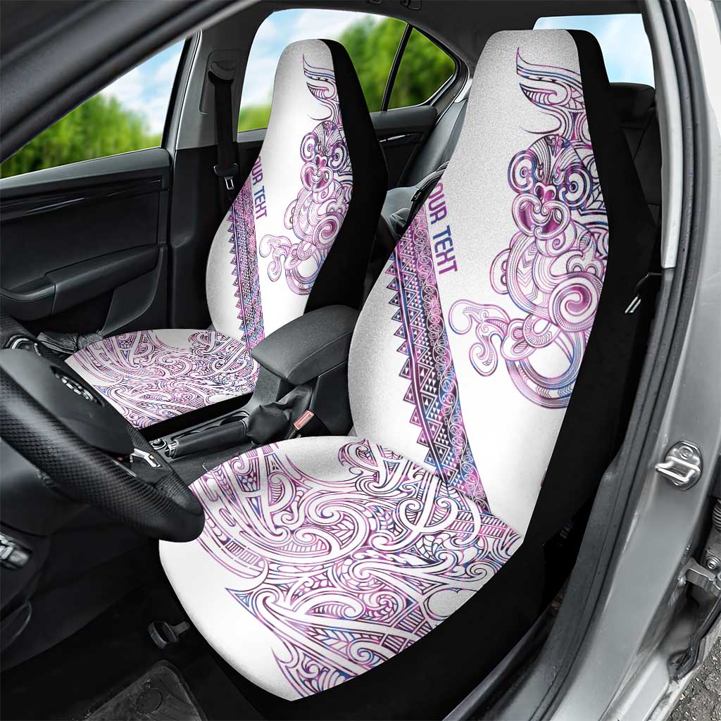 Mawhero Paua shell Kowhaiwhai Taniko Personalised Car Seat Cover Taniwha Maori Tribal Style LT9 - Polynesian Pride