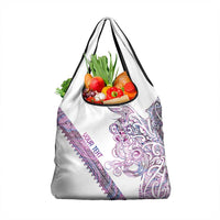 Mawhero Paua shell Kowhaiwhai Taniko Personalised Grocery Bag Taniwha Maori Tribal Style LT9 1-pack One Size Pink - Polynesian Pride
