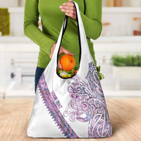 Mawhero Paua shell Kowhaiwhai Taniko Personalised Grocery Bag Taniwha Maori Tribal Style LT9 - Polynesian Pride