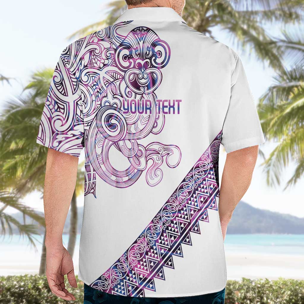 Mawhero Paua shell Kowhaiwhai Taniko Personalised Hawaiian Shirt Taniwha Maori Tribal Style LT9 - Polynesian Pride