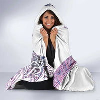 Mawhero Paua shell Kowhaiwhai Taniko Personalised Hooded Blanket Taniwha Maori Tribal Style LT9 - Polynesian Pride