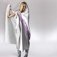 Mawhero Paua shell Kowhaiwhai Taniko Personalised Hooded Blanket Taniwha Maori Tribal Style LT9 - Polynesian Pride
