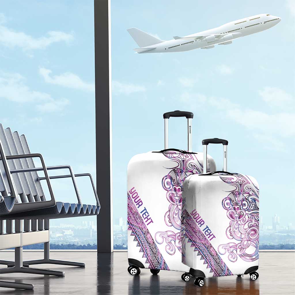 Mawhero Paua shell Kowhaiwhai Taniko Personalised Luggage Cover Taniwha Maori Tribal Style LT9 - Polynesian Pride