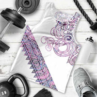 Mawhero Paua shell Kowhaiwhai Taniko Personalised Men Tank Top Taniwha Maori Tribal Style LT9 - Polynesian Pride