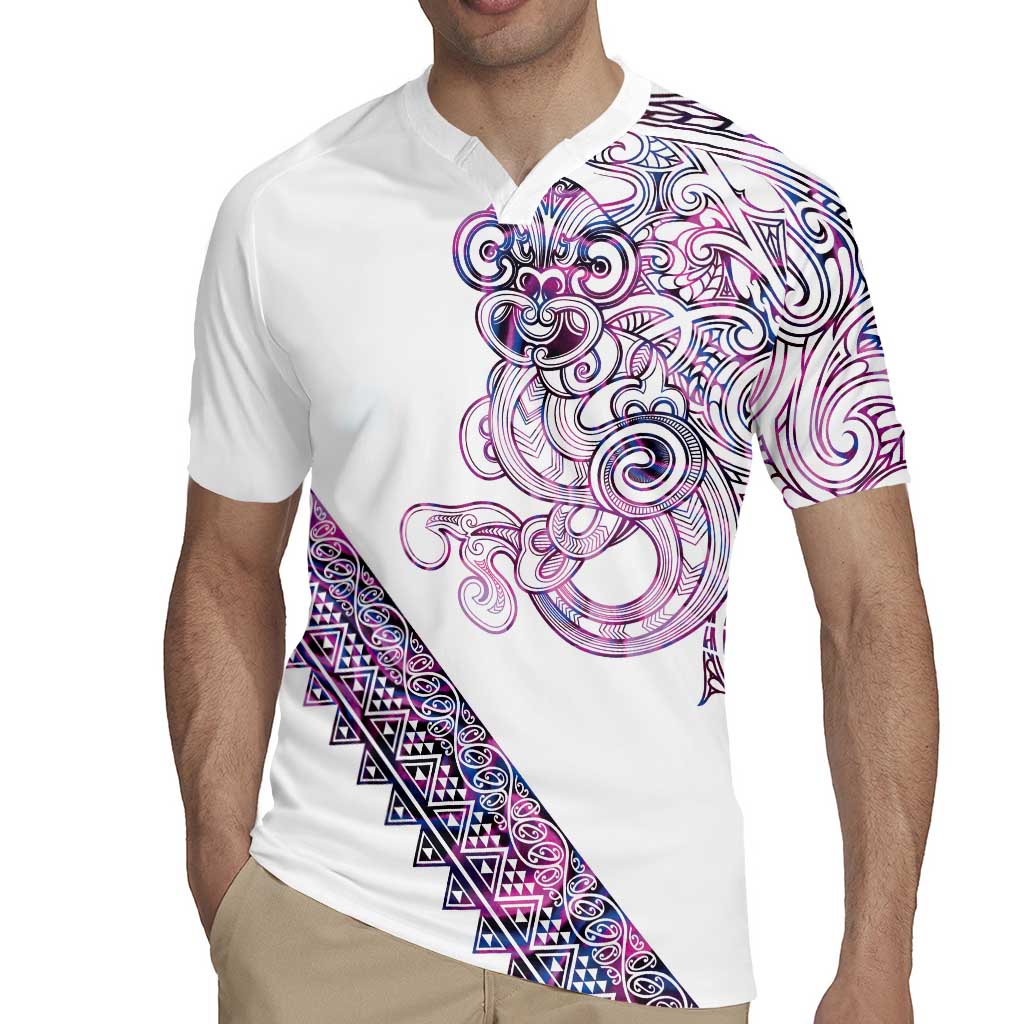 Mawhero Paua shell Kowhaiwhai Taniko Personalised Rugby Jersey Taniwha Maori Tribal Style LT9 - Polynesian Pride