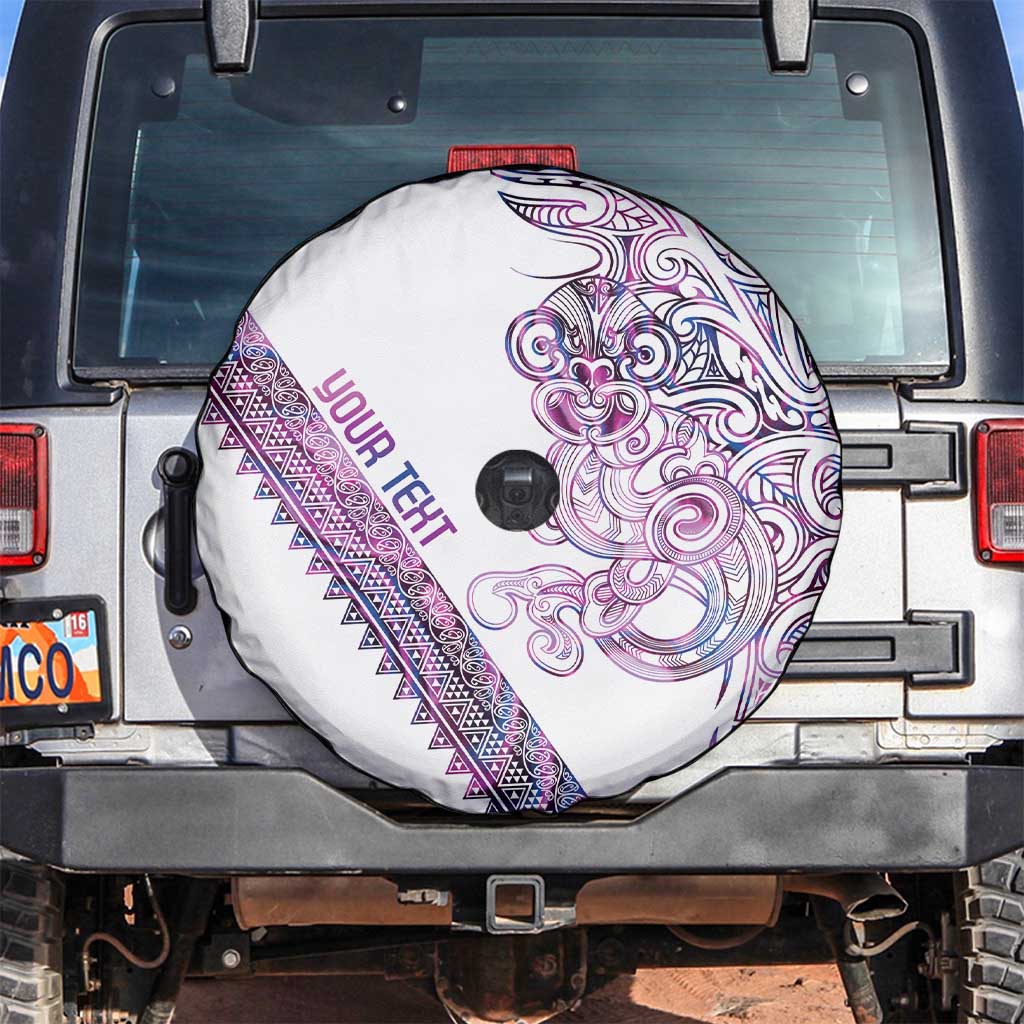 Mawhero Paua shell Kowhaiwhai Taniko Personalised Spare Tire Cover Taniwha Maori Tribal Style LT9 Pink - Polynesian Pride