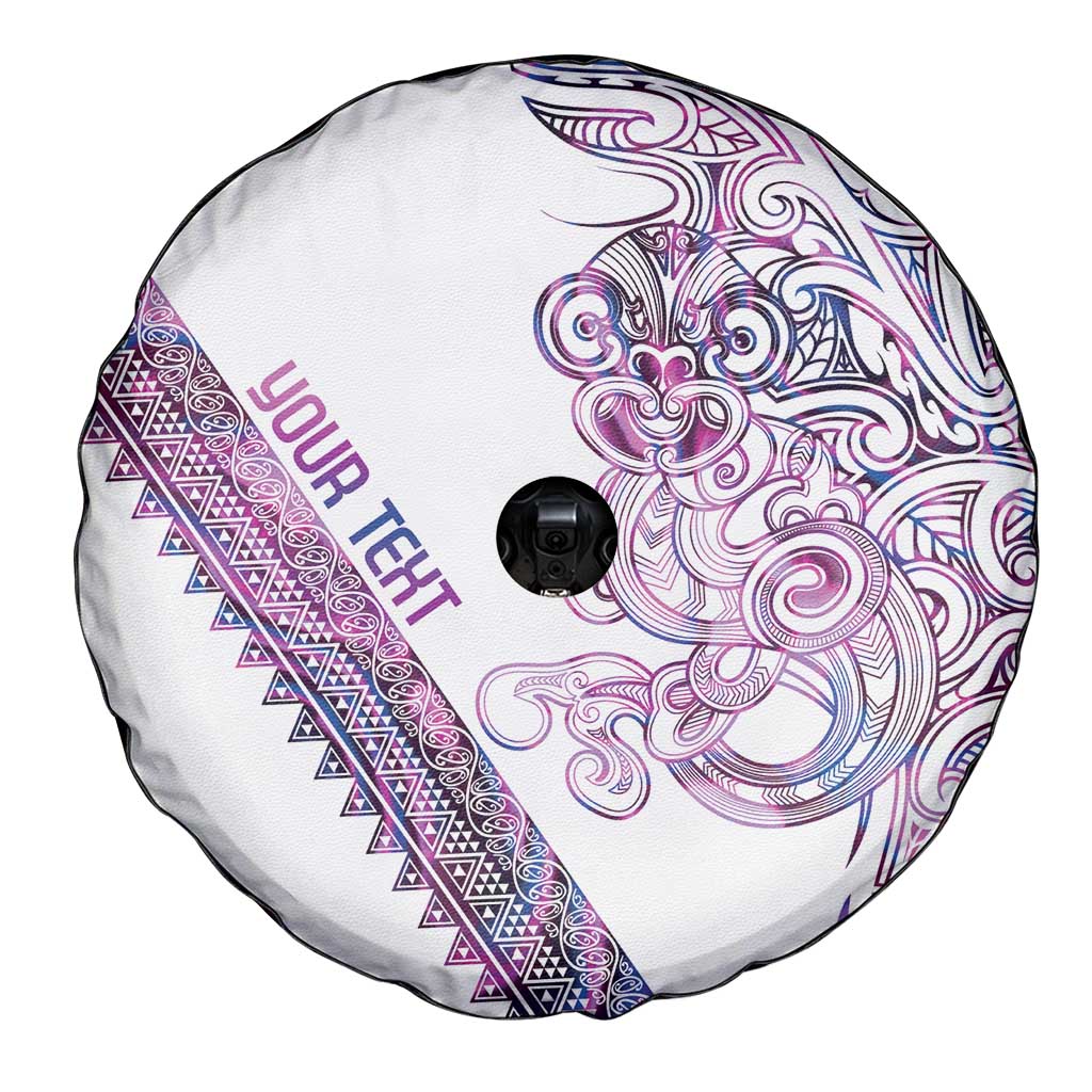 Mawhero Paua shell Kowhaiwhai Taniko Personalised Spare Tire Cover Taniwha Maori Tribal Style LT9 - Polynesian Pride