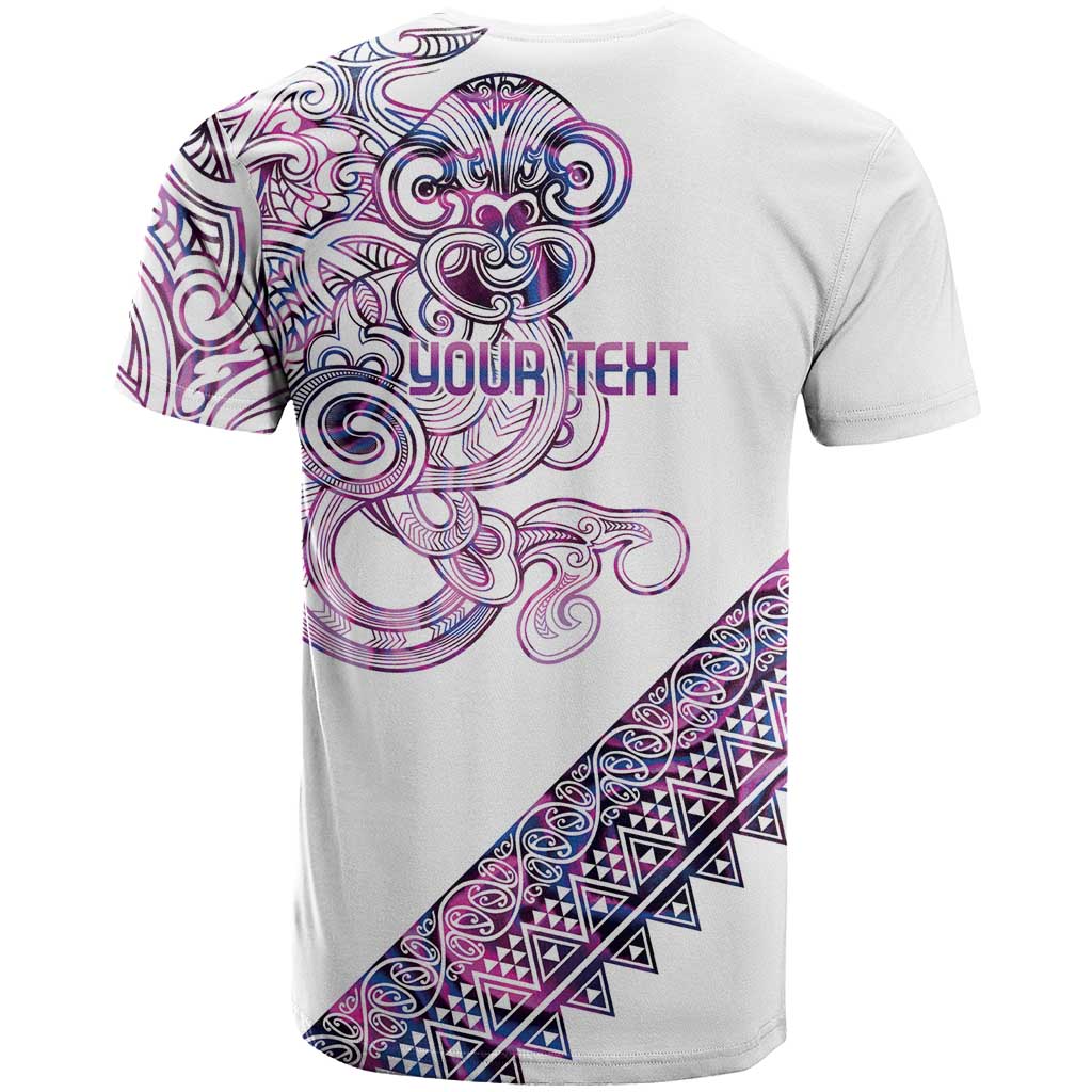 Mawhero Paua shell Kowhaiwhai Taniko Personalised T Shirt Taniwha Maori Tribal Style LT9 - Polynesian Pride