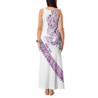Mawhero Paua shell Kowhaiwhai Taniko Personalised Tank Maxi Dress Taniwha Maori Tribal Style LT9 - Polynesian Pride