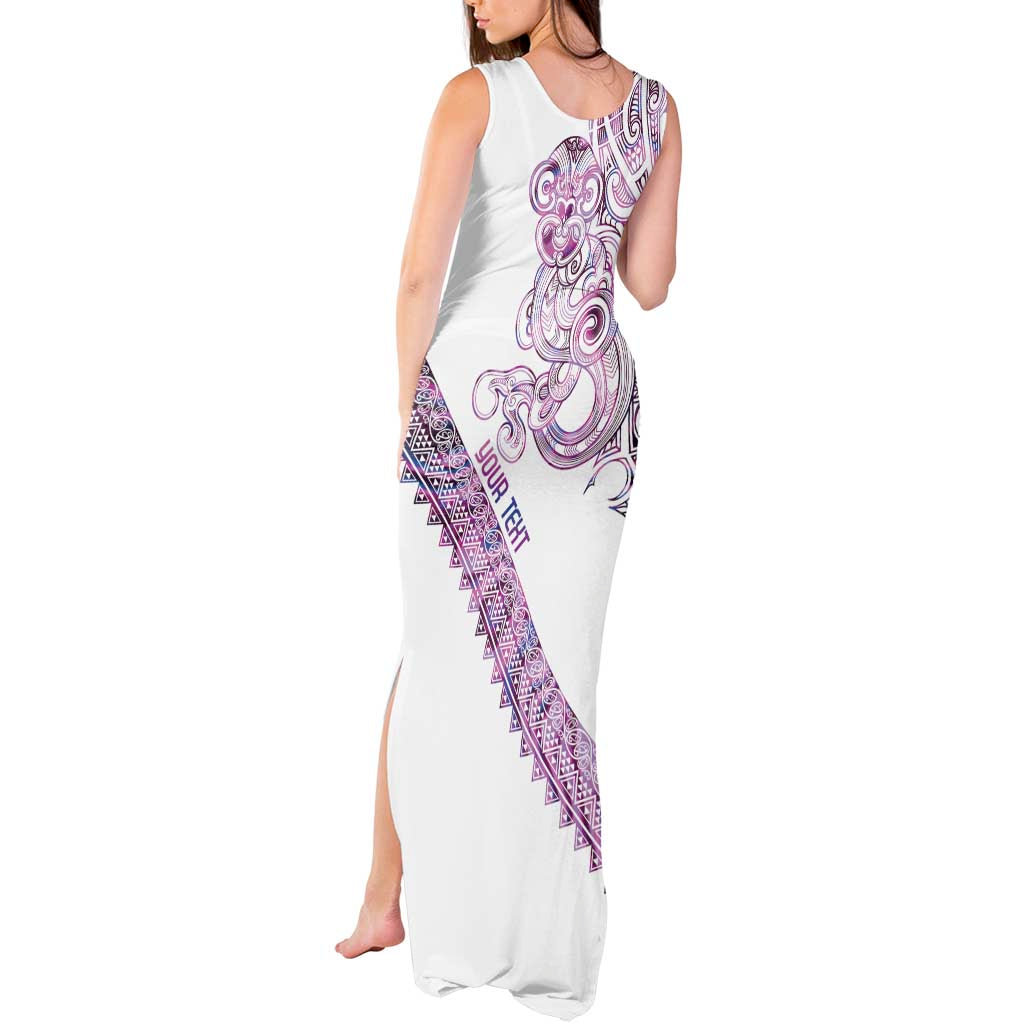 Mawhero Paua shell Kowhaiwhai Taniko Personalised Tank Maxi Dress Taniwha Maori Tribal Style LT9 - Polynesian Pride