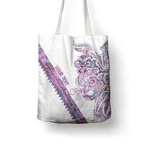 Mawhero Paua shell Kowhaiwhai Taniko Personalised Tote Bag Taniwha Maori Tribal Style LT9 - Polynesian Pride