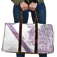 Mawhero Paua shell Kowhaiwhai Taniko Personalised Travel Bag Taniwha Maori Tribal Style LT9 Pink - Polynesian Pride