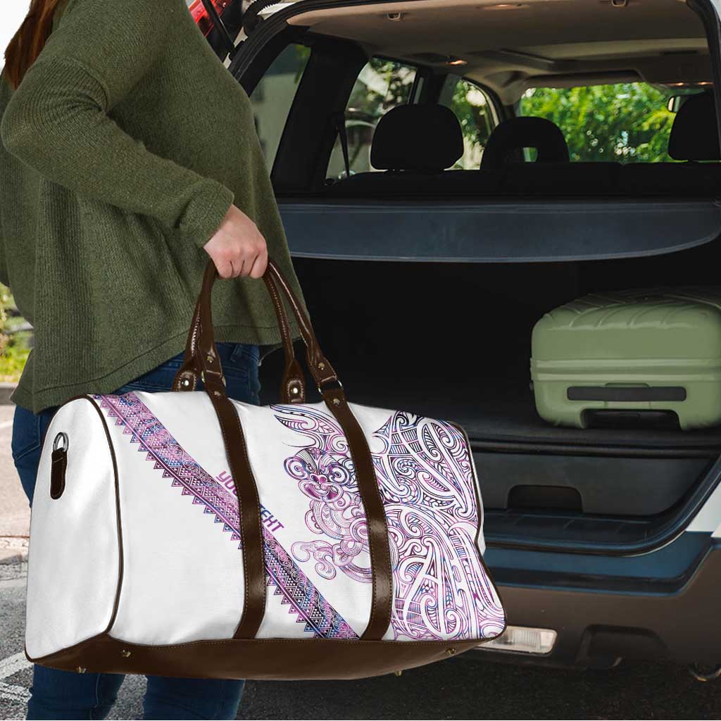 Mawhero Paua shell Kowhaiwhai Taniko Personalised Travel Bag Taniwha Maori Tribal Style LT9 - Polynesian Pride