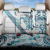 Kahui Whetu Paua shell Kowhaiwhai Taniko Personalised Back Car Seat Cover Turtle Tattoo Maori Tribal Style LT9 One Size Blue - Polynesian Pride