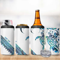 Kahui Whetu Paua shell Kowhaiwhai Taniko Personalised 4 in 1 Can Cooler Tumbler Turtle Tattoo Maori Tribal Style LT9 - Polynesian Pride