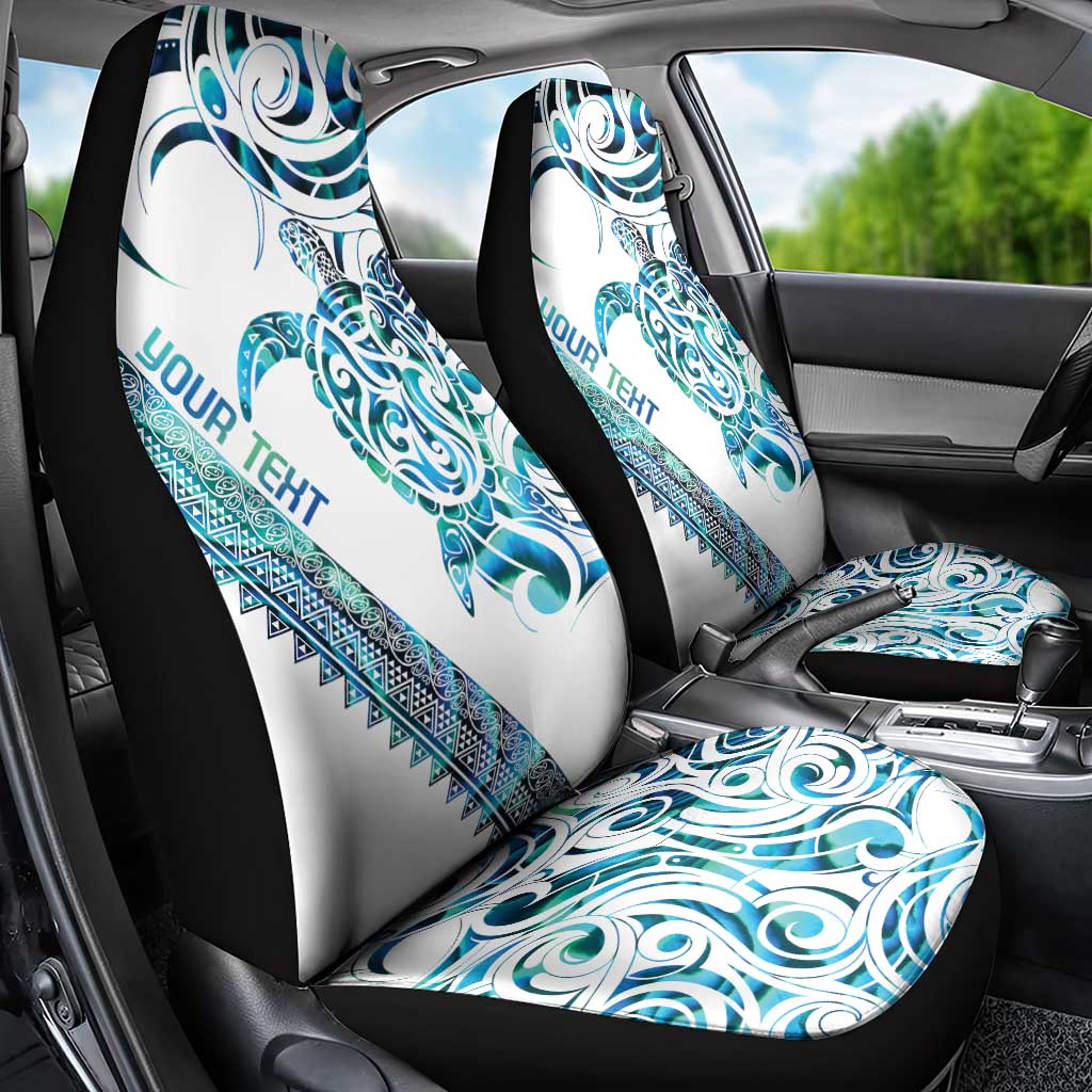 Kahui Whetu Paua shell Kowhaiwhai Taniko Personalised Car Seat Cover Turtle Tattoo Maori Tribal Style LT9 - Polynesian Pride