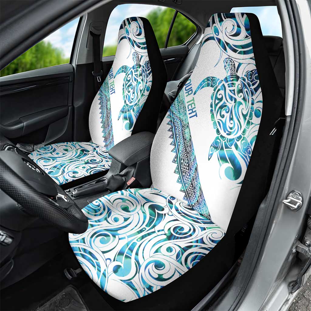 Kahui Whetu Paua shell Kowhaiwhai Taniko Personalised Car Seat Cover Turtle Tattoo Maori Tribal Style LT9 - Polynesian Pride