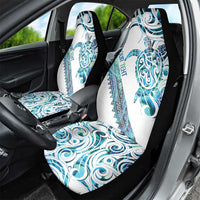 Kahui Whetu Paua shell Kowhaiwhai Taniko Personalised Car Seat Cover Turtle Tattoo Maori Tribal Style LT9 - Polynesian Pride