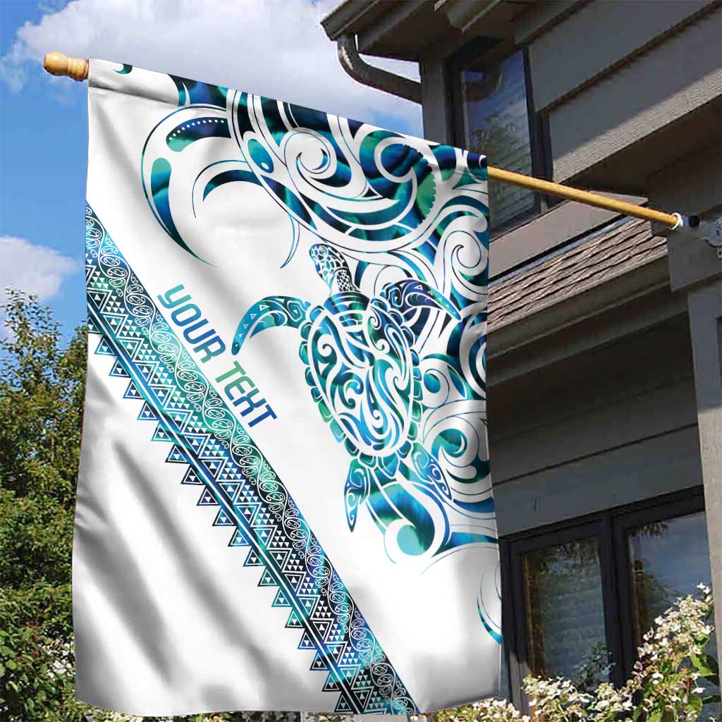 Kahui Whetu Paua shell Kowhaiwhai Taniko Personalised Garden Flag Turtle Tattoo Maori Tribal Style LT9 - Polynesian Pride
