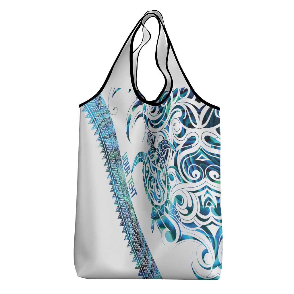 Kahui Whetu Paua shell Kowhaiwhai Taniko Personalised Grocery Bag Turtle Tattoo Maori Tribal Style LT9 - Polynesian Pride