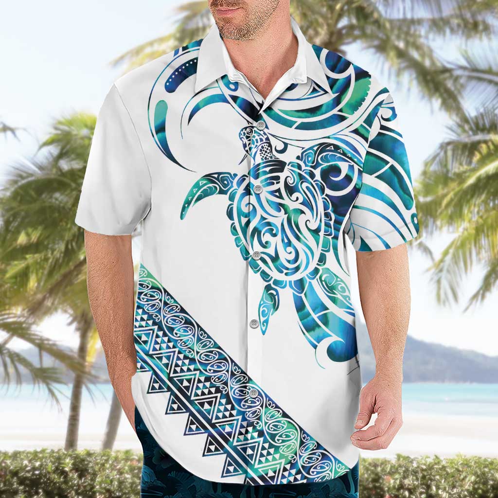 Kahui Whetu Paua shell Kowhaiwhai Taniko Personalised Hawaiian Shirt Turtle Tattoo Maori Tribal Style LT9 - Polynesian Pride