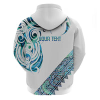 Kahui Whetu Paua shell Kowhaiwhai Taniko Personalised Hoodie Turtle Tattoo Maori Tribal Style LT9 - Polynesian Pride