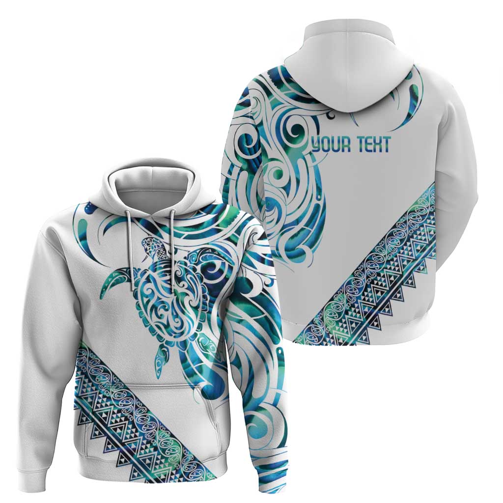 Kahui Whetu Paua shell Kowhaiwhai Taniko Personalised Hoodie Turtle Tattoo Maori Tribal Style LT9 - Polynesian Pride