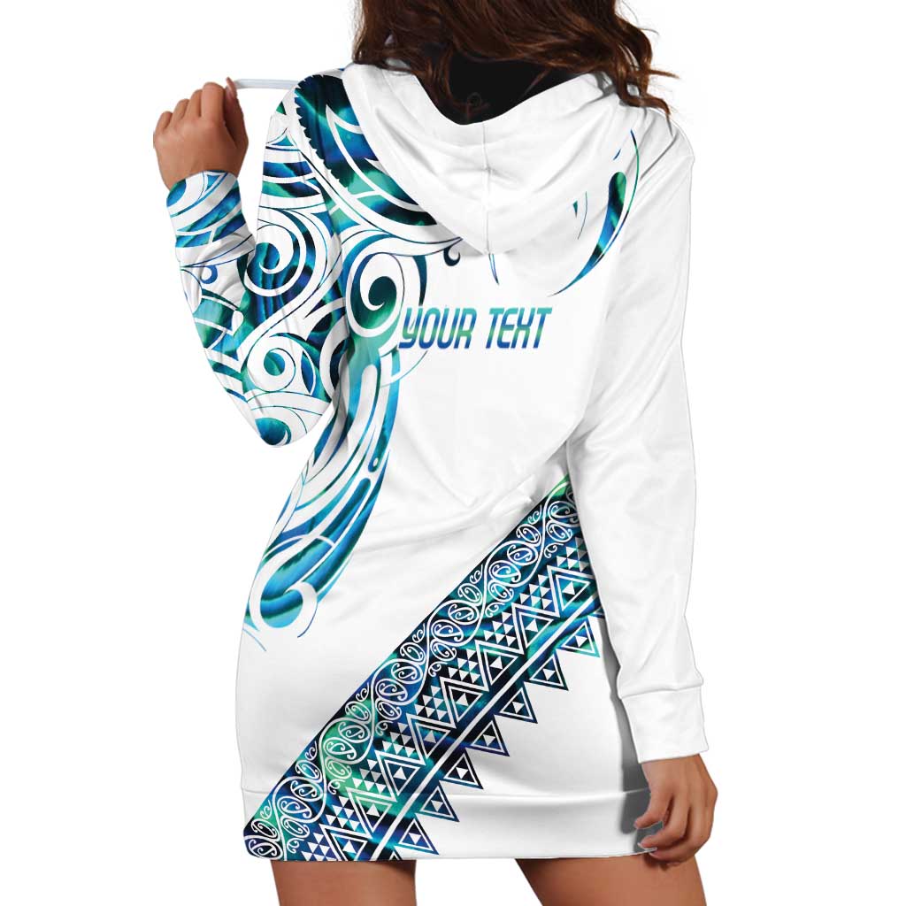 Kahui Whetu Paua shell Kowhaiwhai Taniko Personalised Hoodie Dress Turtle Tattoo Maori Tribal Style LT9 - Polynesian Pride