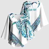 Kahui Whetu Paua shell Kowhaiwhai Taniko Personalised Kimono Sleeve Blouse Turtle Tattoo Maori Tribal Style LT9 - Polynesian Pride